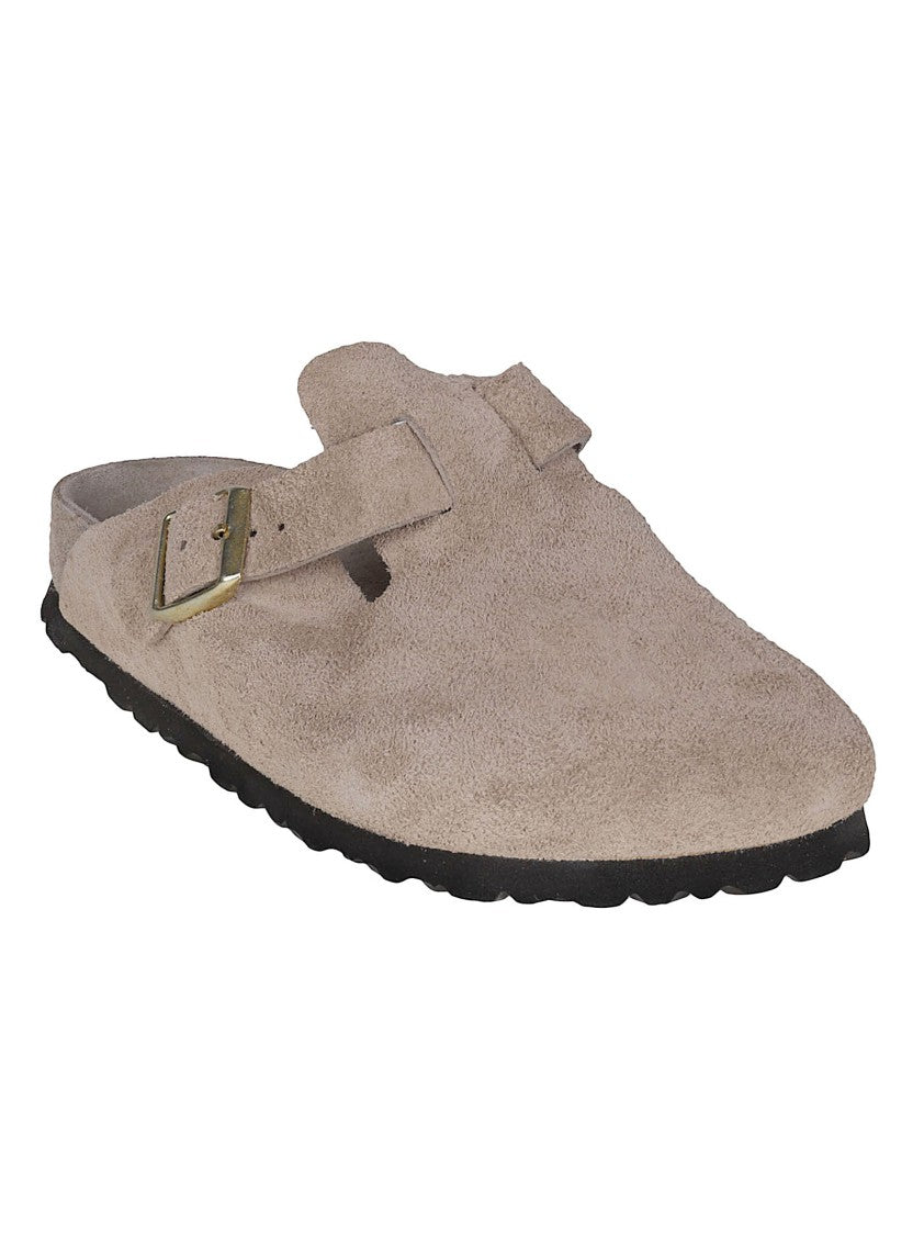Birkenstock Boston Exq Suede Slip On Sandals