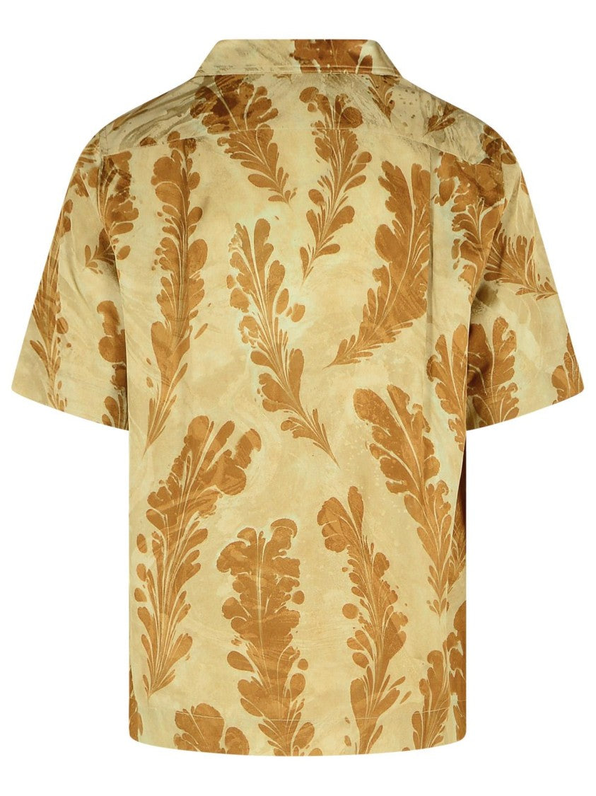 Dries Van Noten Cameron' Beige Viscose Shirt