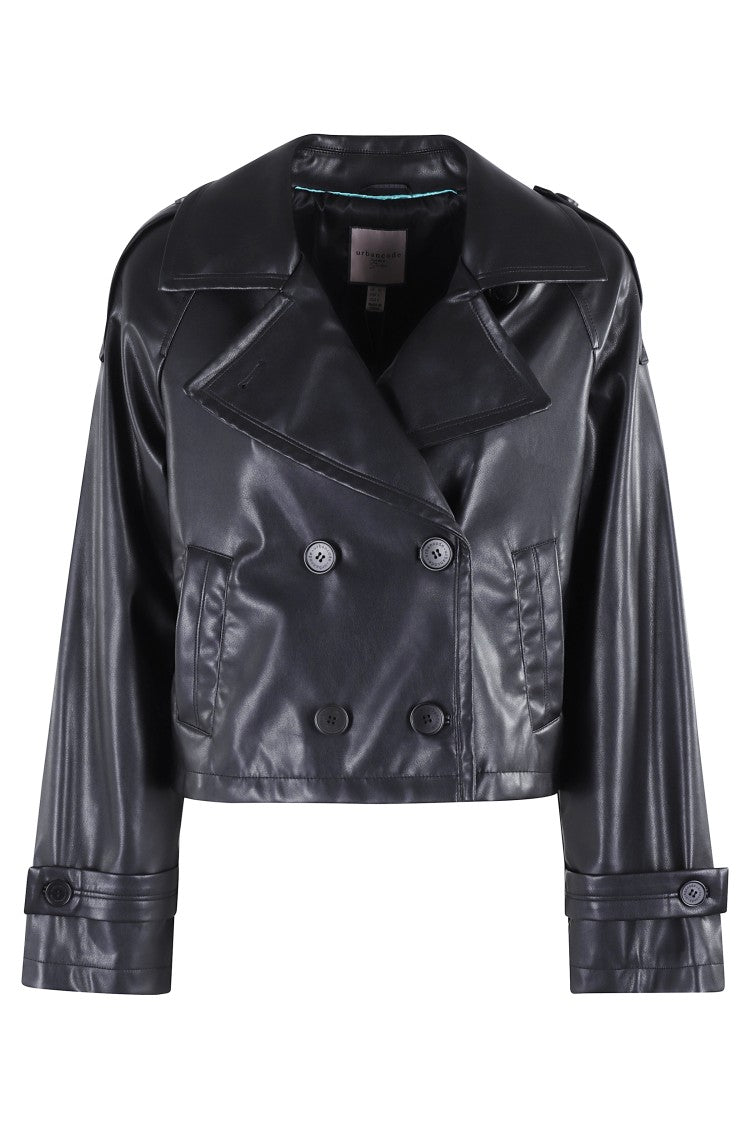 Urbancode Short Double-Breasted Trench Jacket