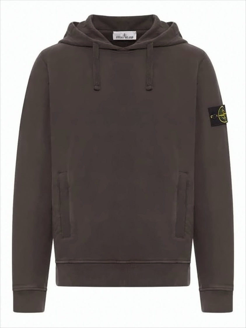 Stone Island Classic Fit Dark Brown Hoodie