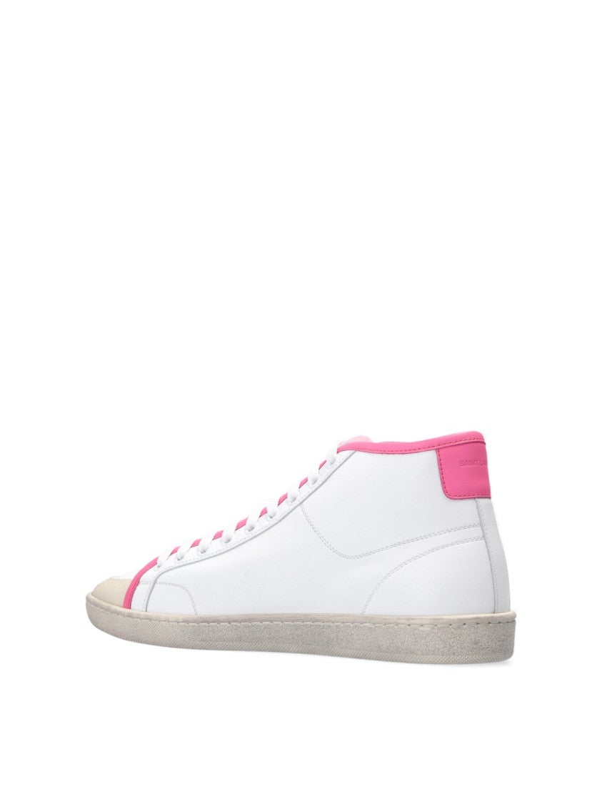 Saint Laurent Sl/39 Logo Mid-Top Sneakers