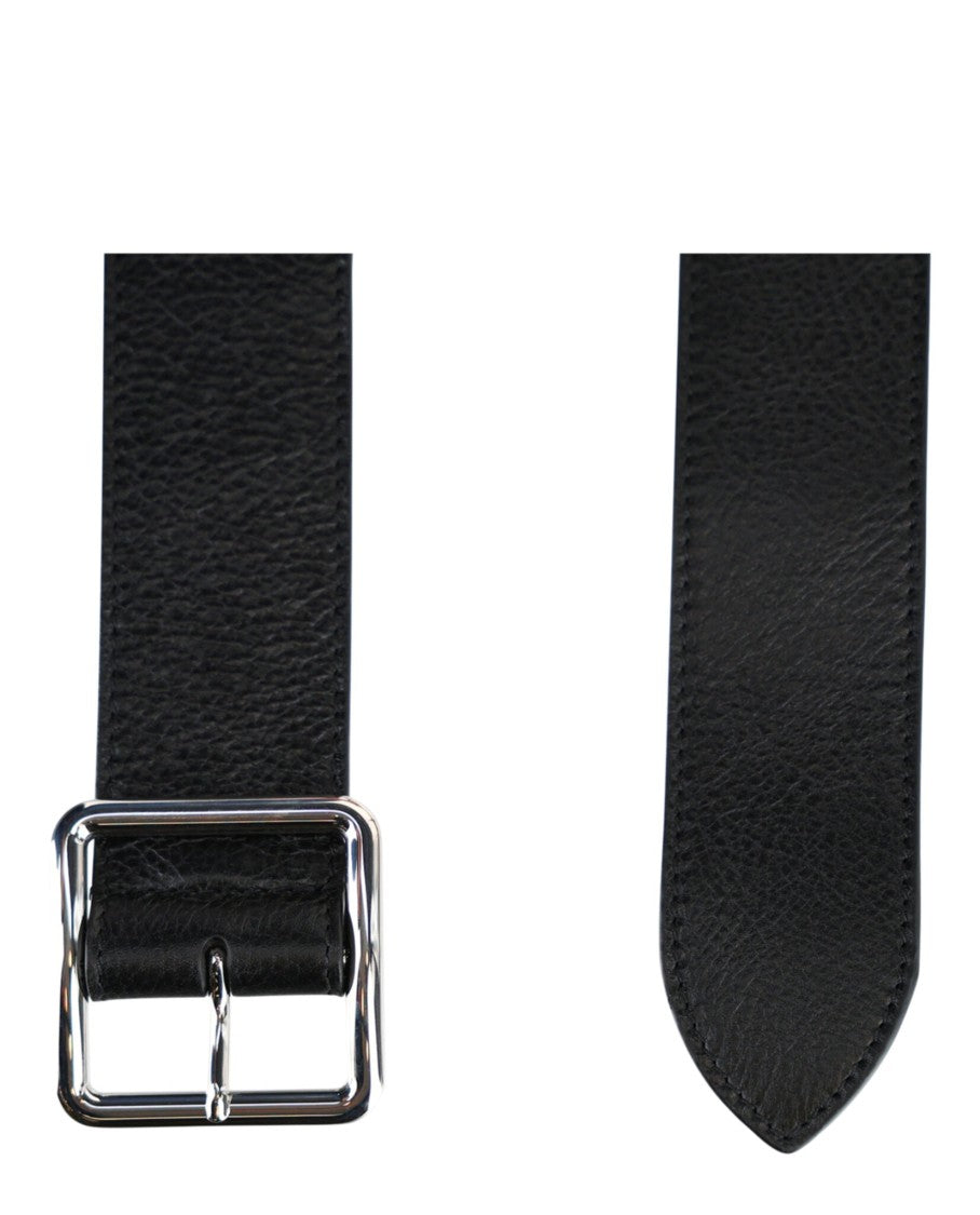 Alexander Mcqueen Long Pebbled Leather Belt
