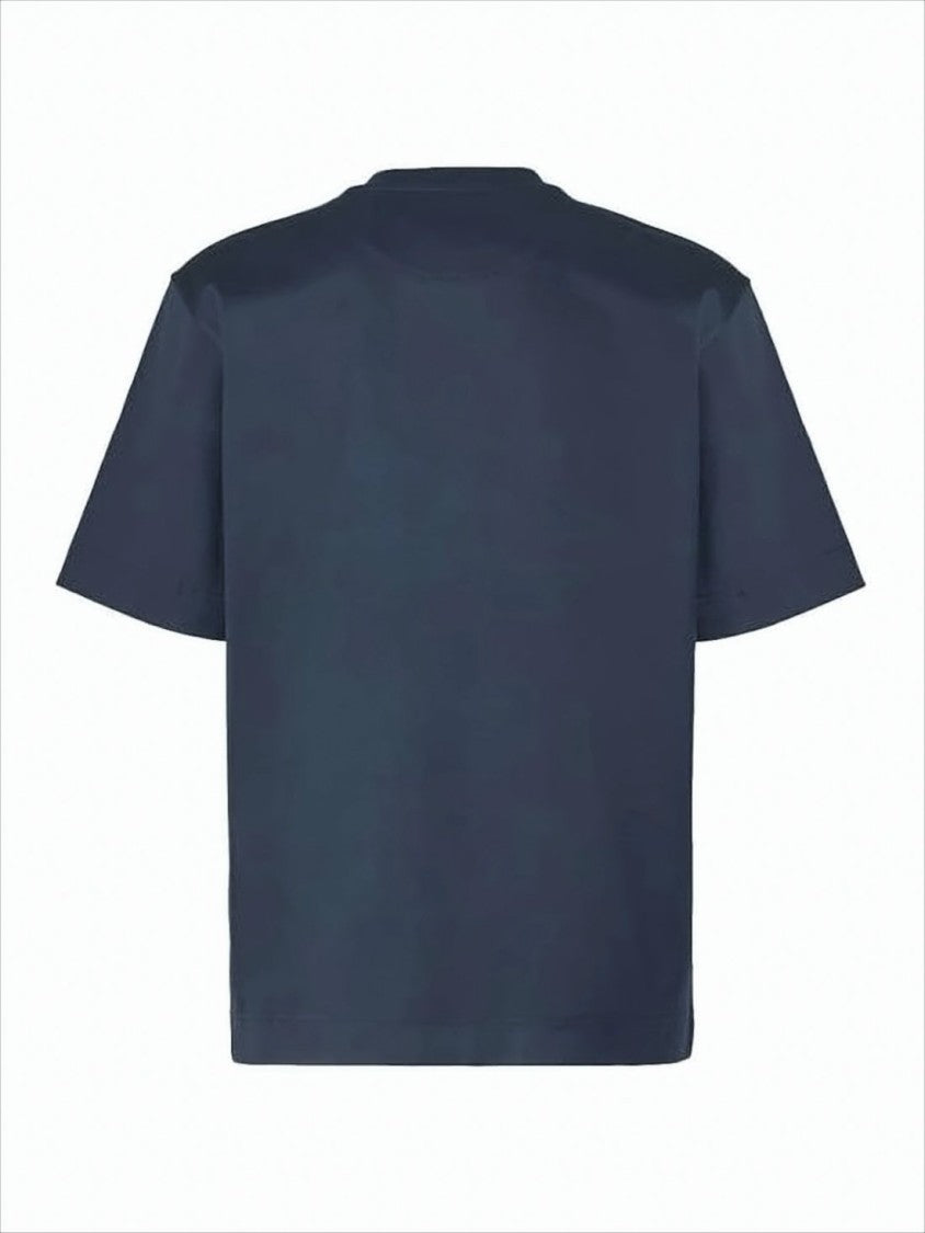 Fendi Short-Sleeved Crew Neck T-Shirt With Zippered Pocket
