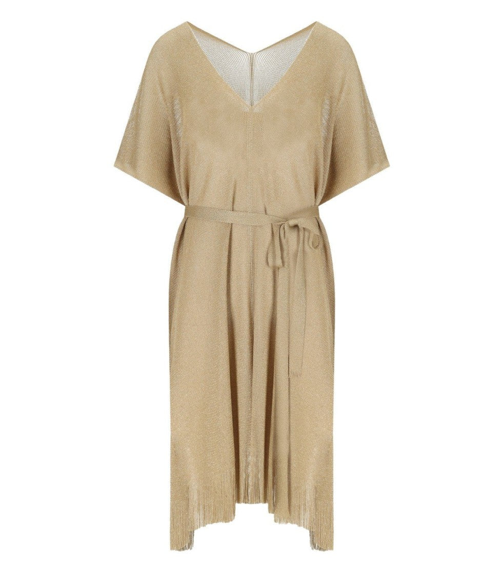 Max Mara Beachwear Donnola Gold Kimono