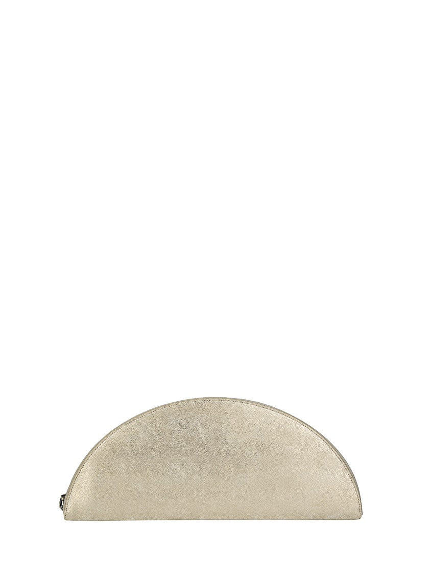 Maison Margiela Spacious Half-Moon Pouch With Curved Zipper Closure