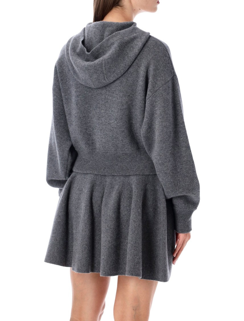 Lisa Yang Lilia Cropped Zip-Up Hoodie