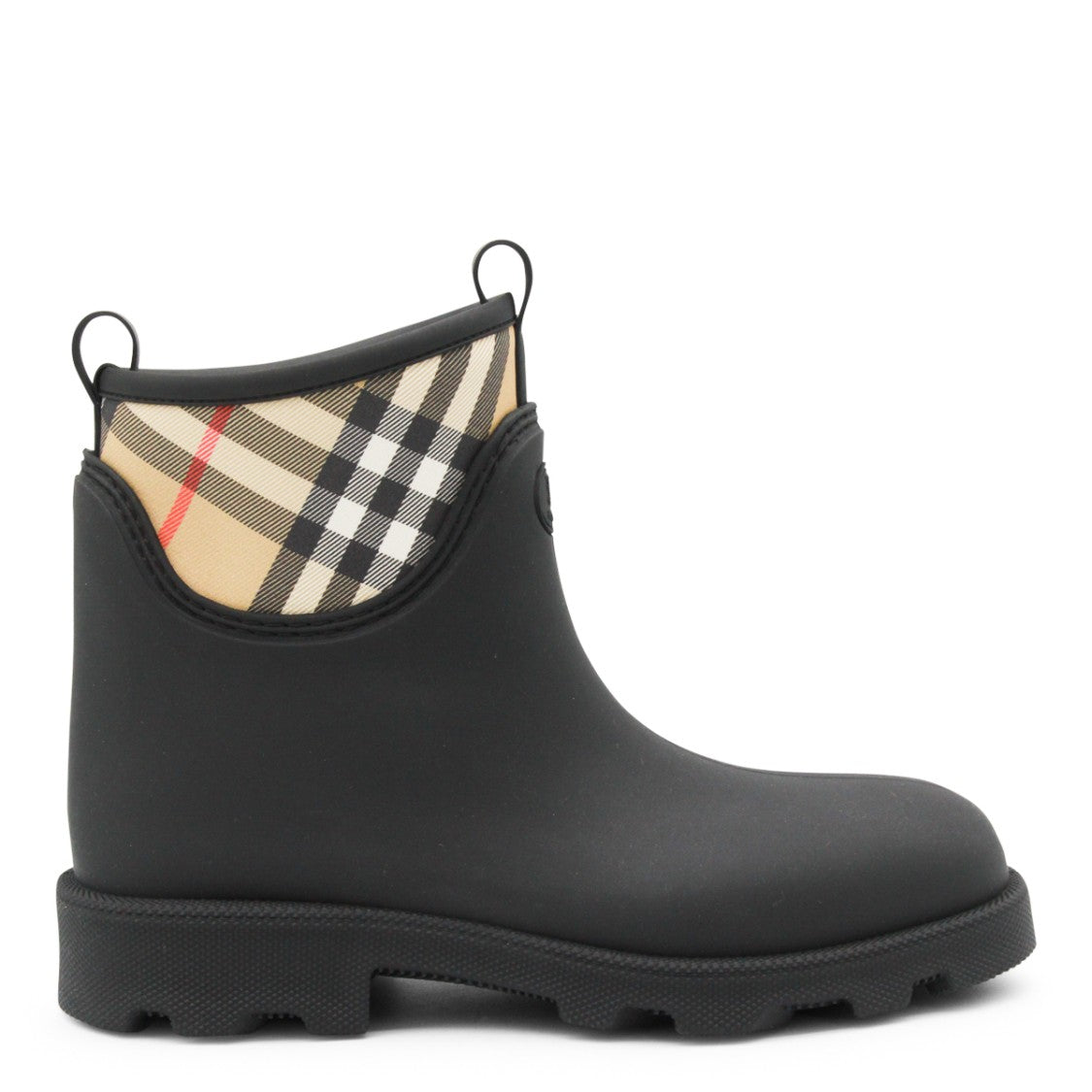 Burberry Black Marsh Stamp Low Boots