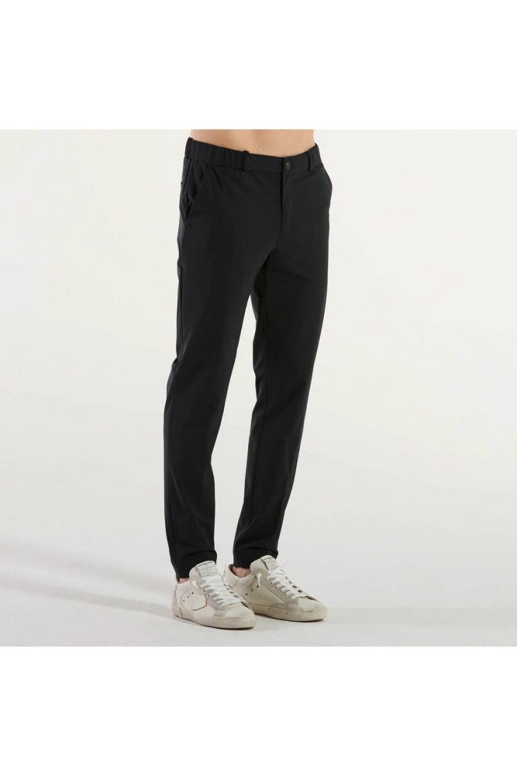 Rrd Black Slim Fit Stretchy Tailored Trousers