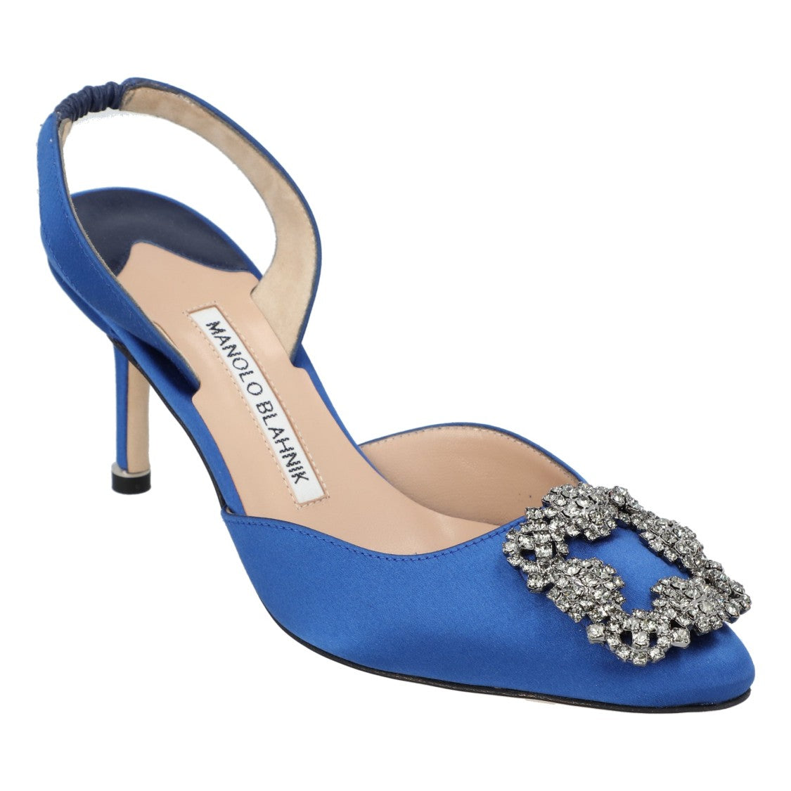 Manolo Blahnik Hangisli Slingback Pumps 85Mm Blue