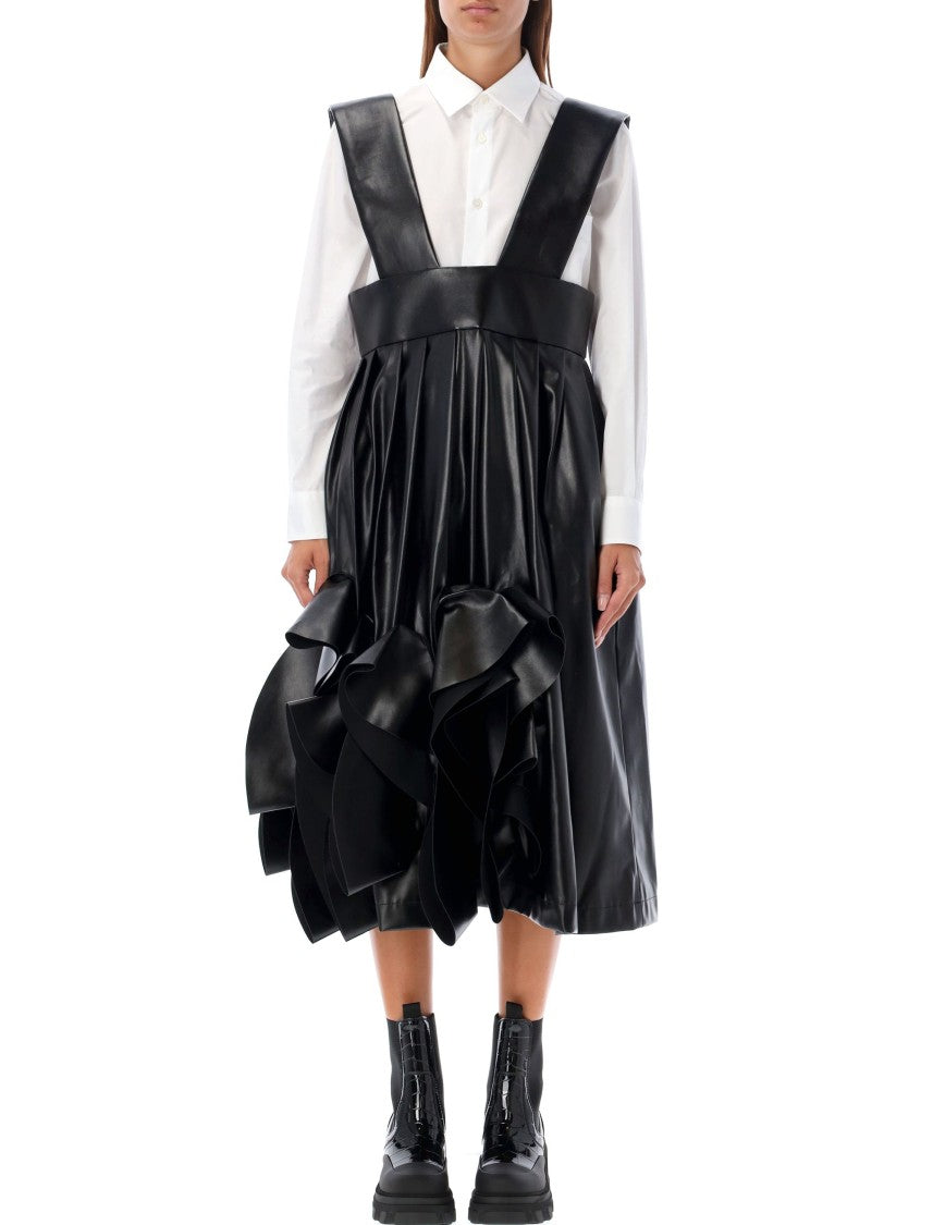 Comme Des Garçons Eco Leather Skirt Salopette