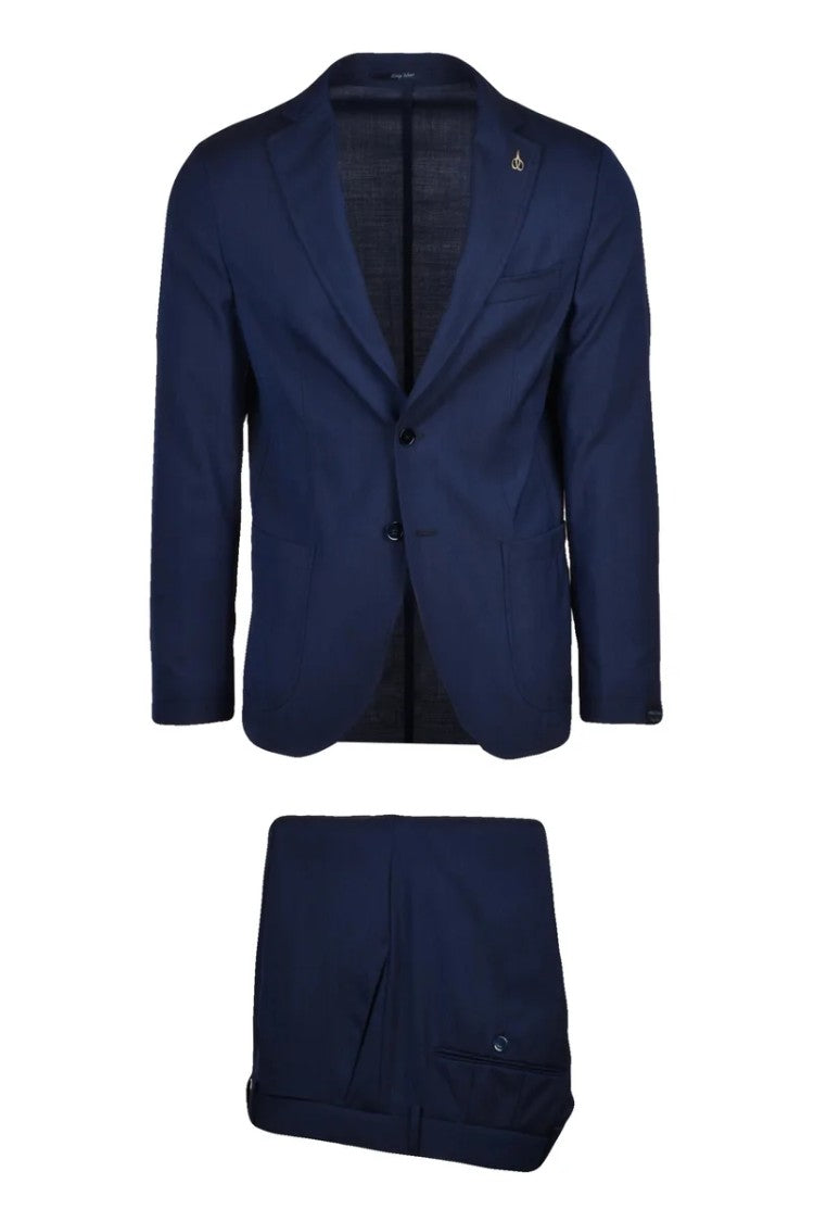 Paoloni Men's Classic Suit - Blue