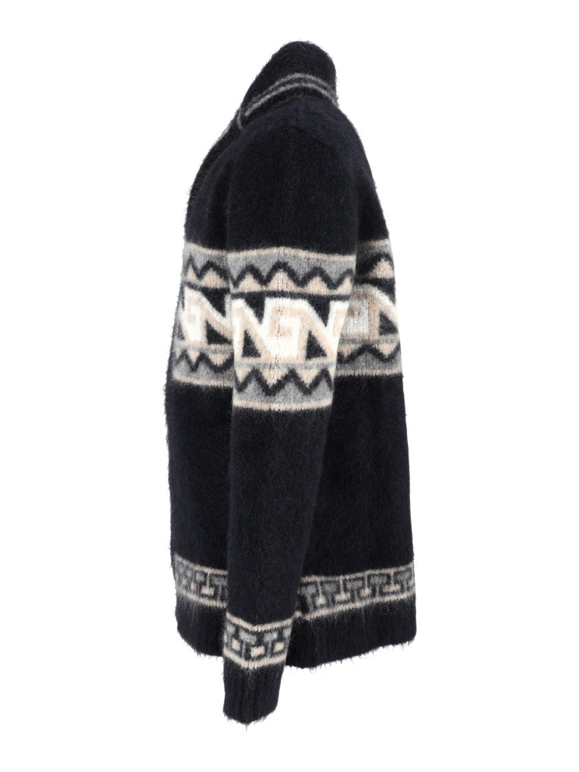 Borgo Asolo Geometric Pattern Textured Jacket