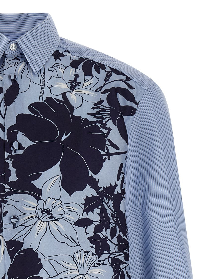 Gucci Floral Print Silk Twill Shirt