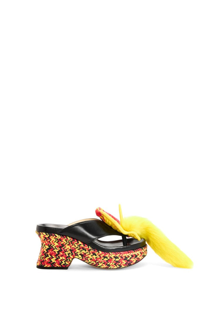 Loewe Loewe Petal Flatform Sandal 90