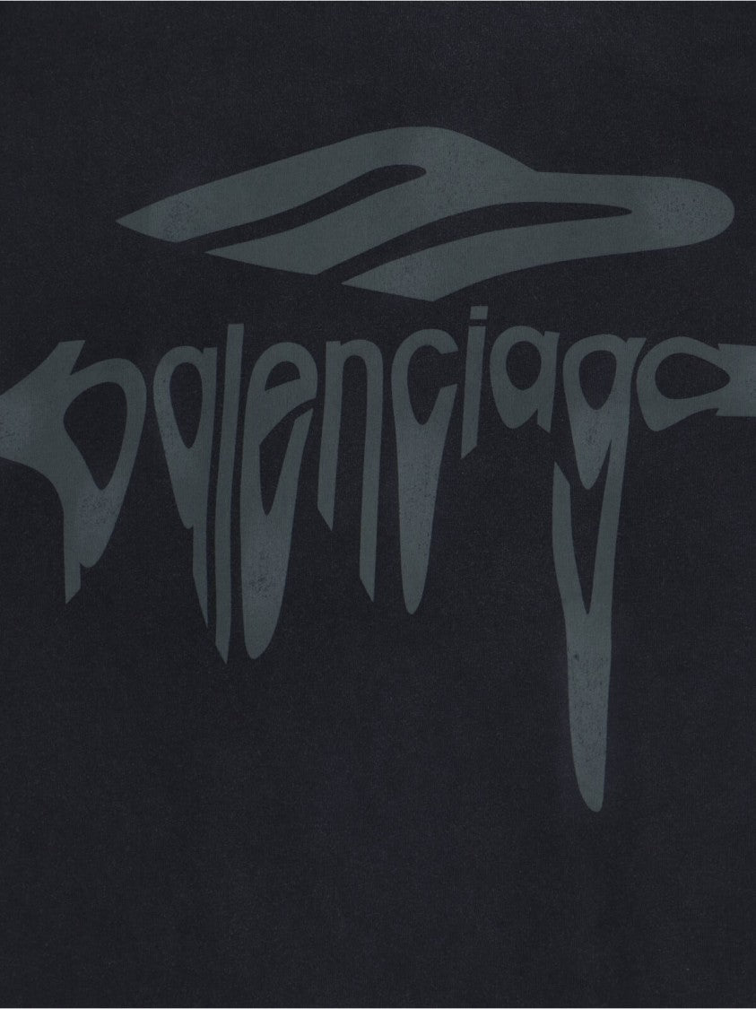 Balenciaga "3B Liquefied" T-Shirt – Black