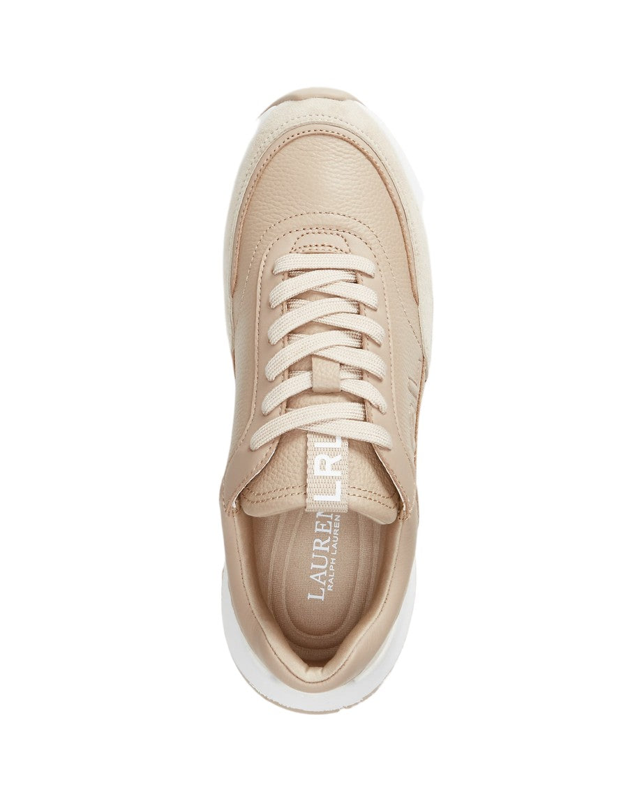 Lauren Ralph Lauren Franky Low Top Sneakers With Embossed Branding
