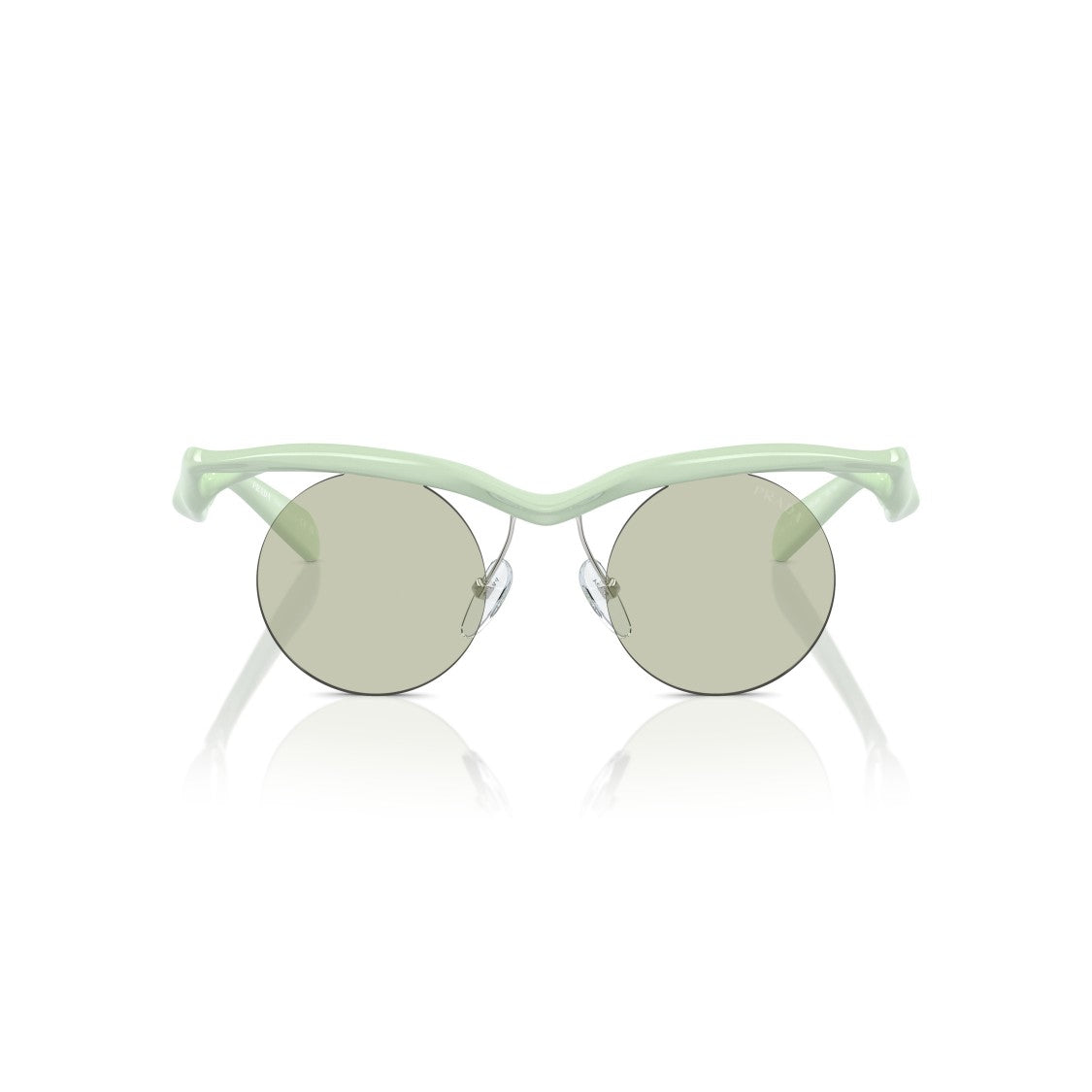Prada 0Pr A18s Round Lens Sunglasses