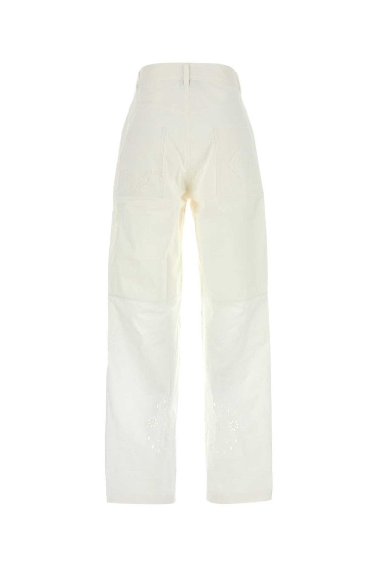 Marine Serre White Cotton Pant