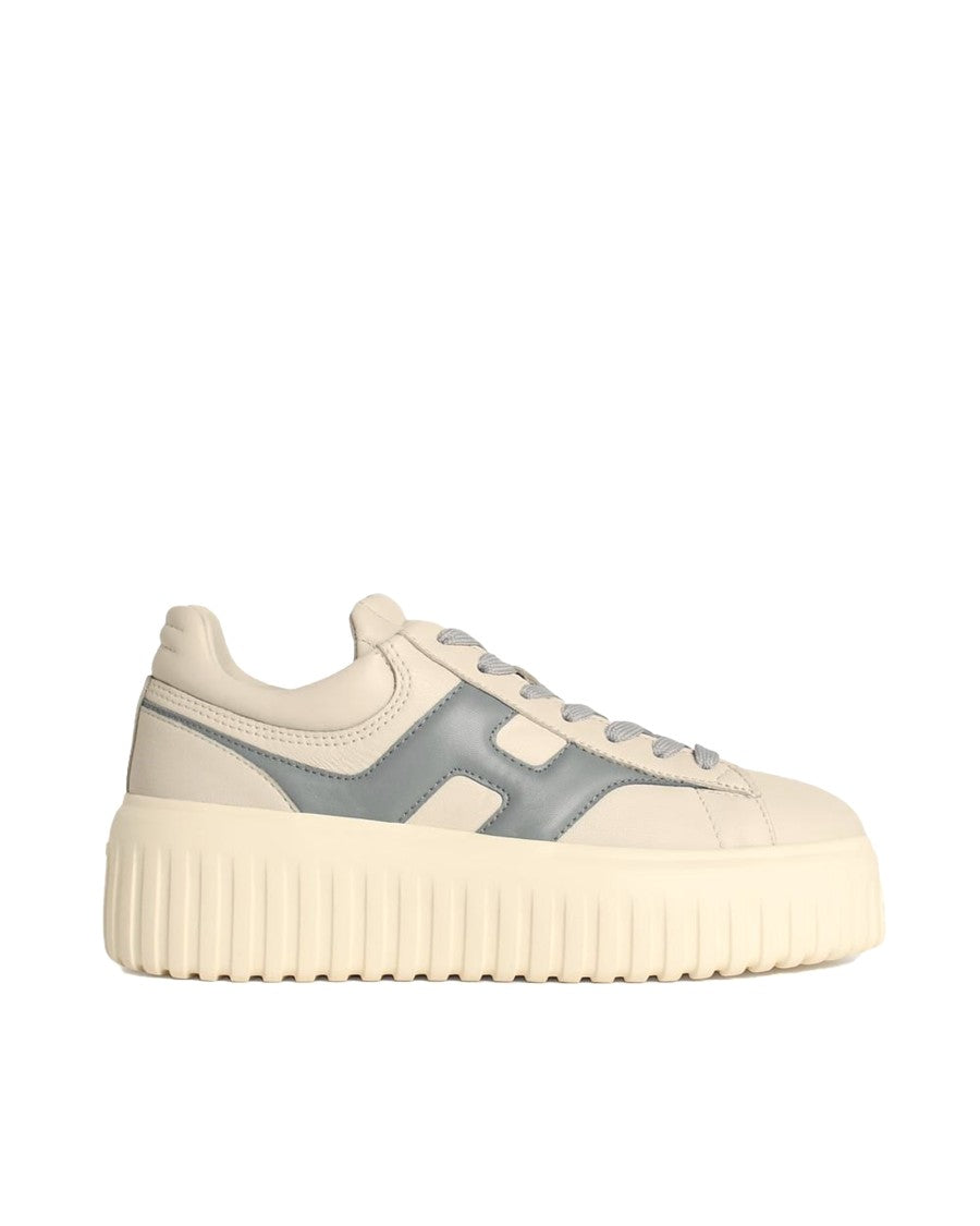 Hogan H-Stripes Ivory Sneakers