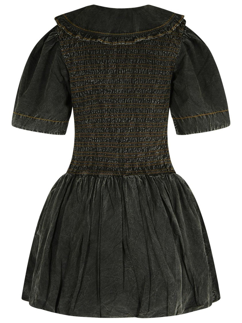 Ganni Black Cotton Dress