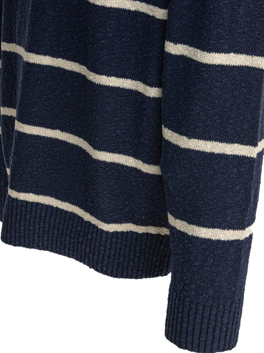 Beams Plus Striped Crewneck Sweater