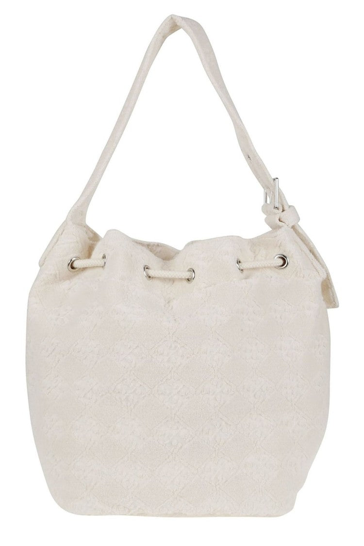 Tory Burch Milk White Sponge Bucket Bag