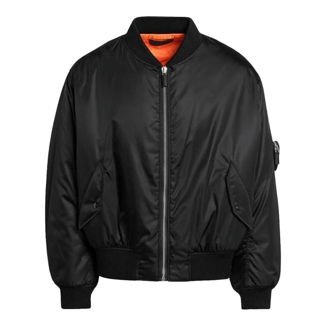 Prada Bomber-Style Jacket With Distinctive Sleeve Pocket