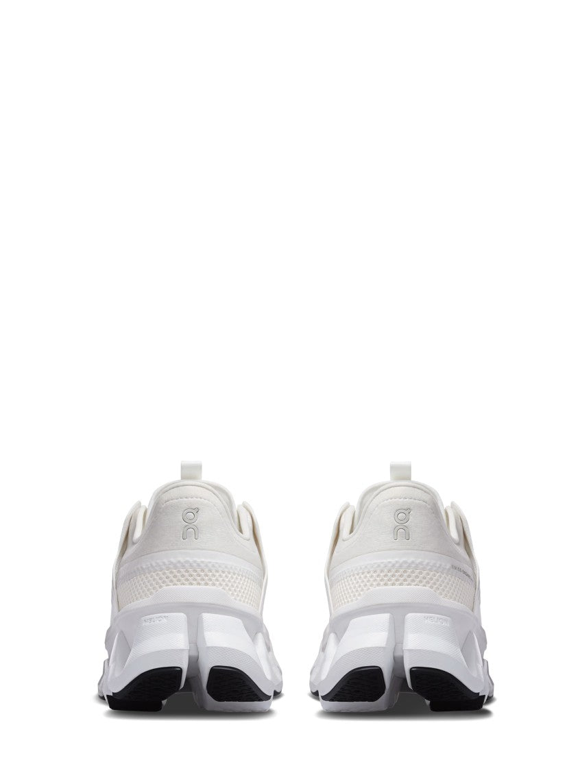 On Sculpted White Mesh Sneakers With Dynamic Outsole