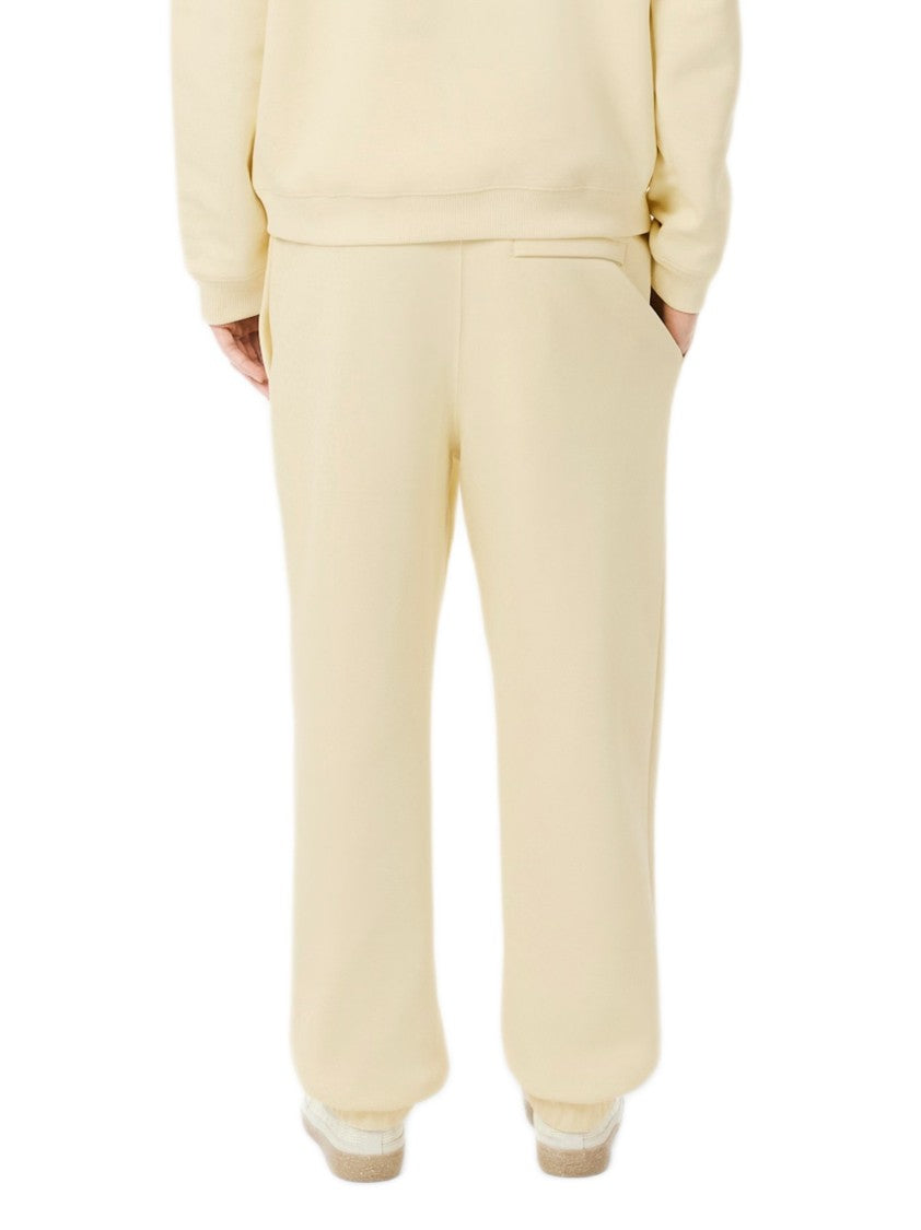Lacoste Straight-Cut Trousers With Tapered Legs And Embroidered Detail