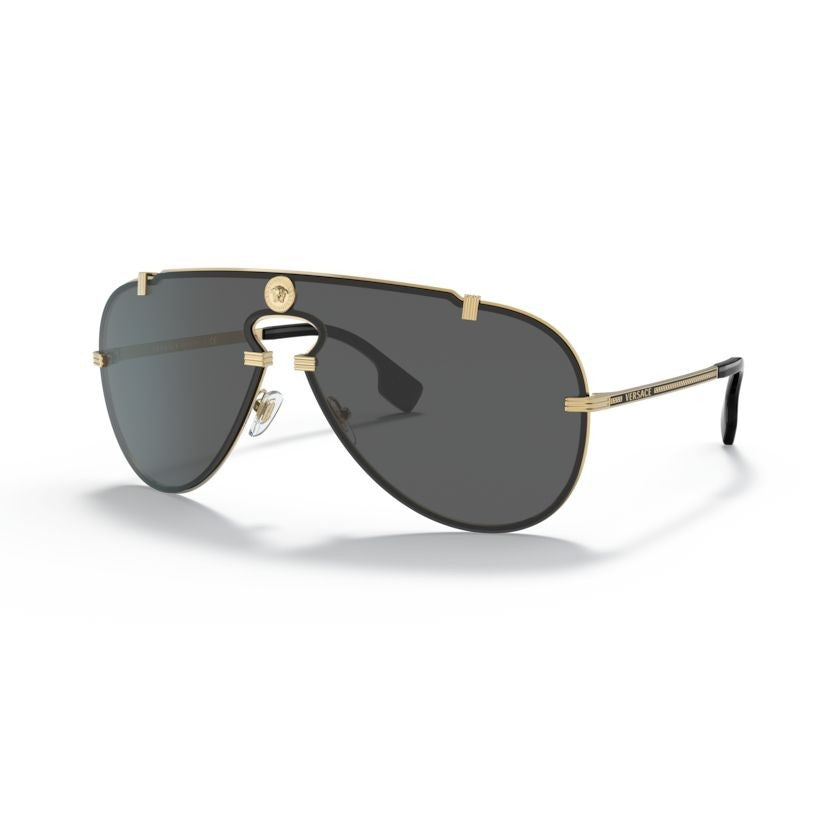 Versace Gold 2243 Sole Aviator Sunglasses