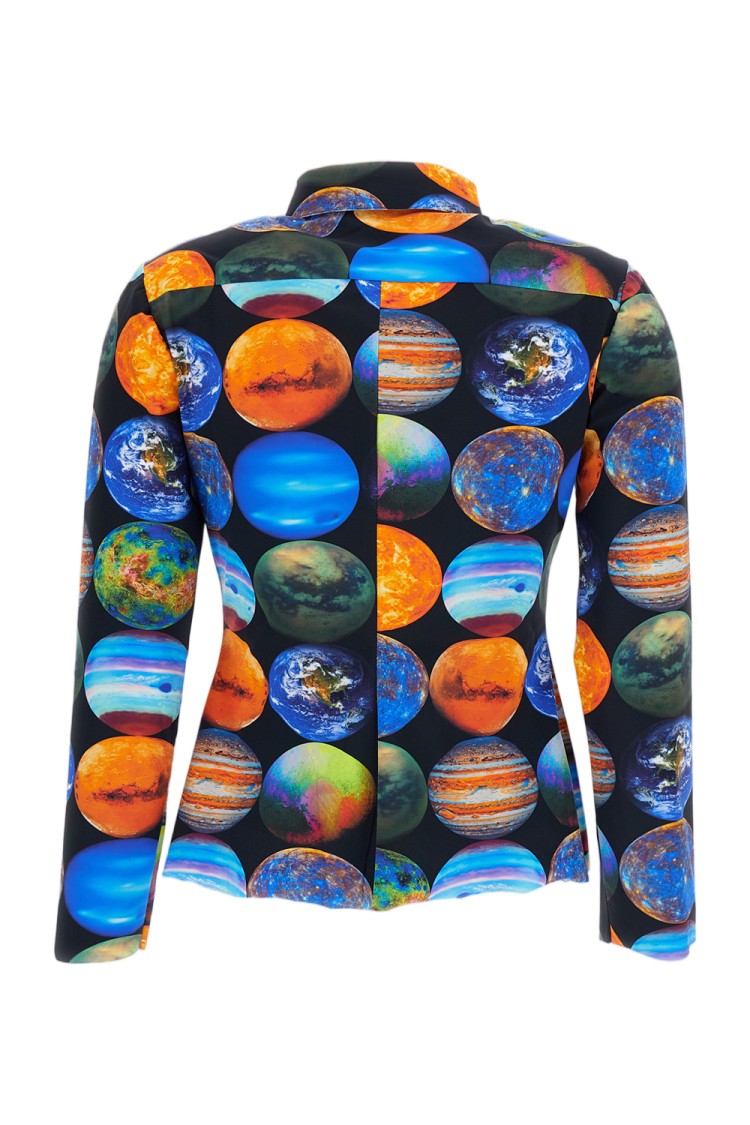 Irie' Multicolor Planet Print Casual Shirt