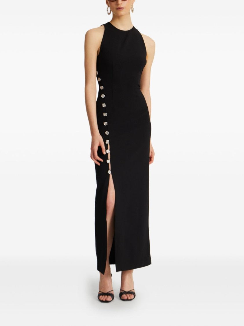 Rotate Form-Fitting Long Dress With High Neckline