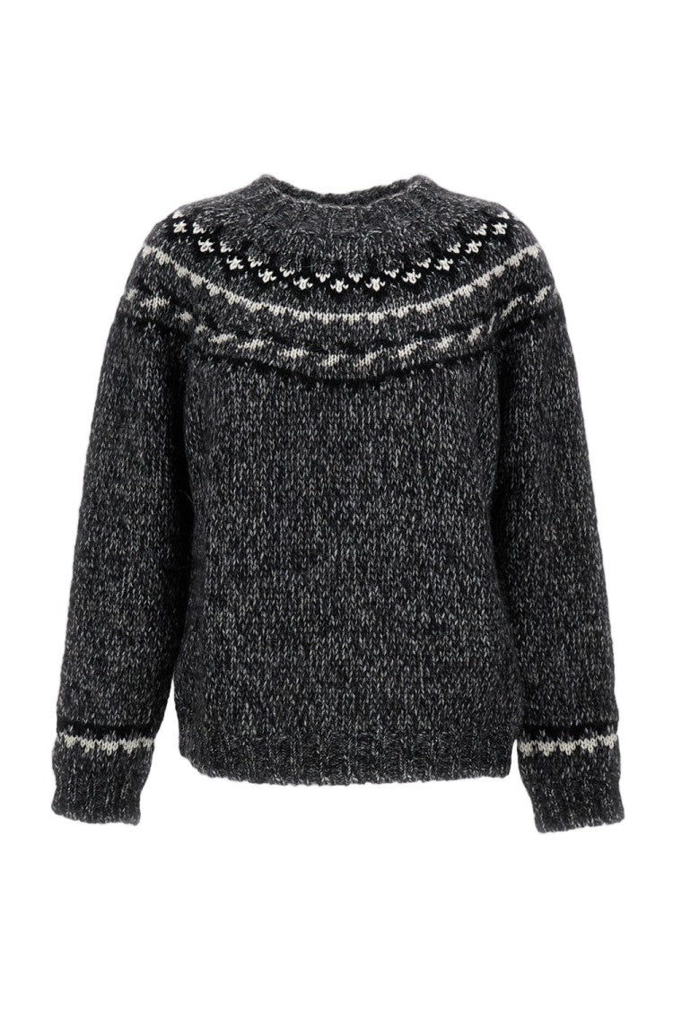 Parosh Classic Knit Sweater With Round Neckline