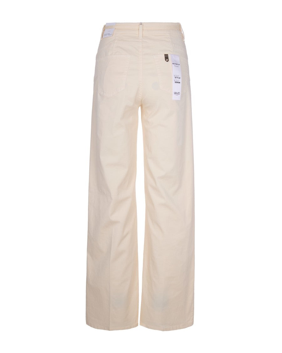 Liu Jo High-Waisted Flare Jeans With Logo Buckle Belt