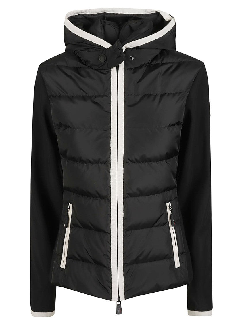 Moncler Grenoble Quilted Hooded Full Zip Sweatshirt