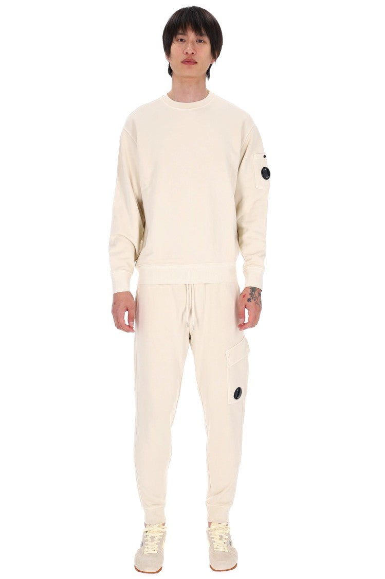 C.P. Company Cream Cotton Crewneck Sweatshirt