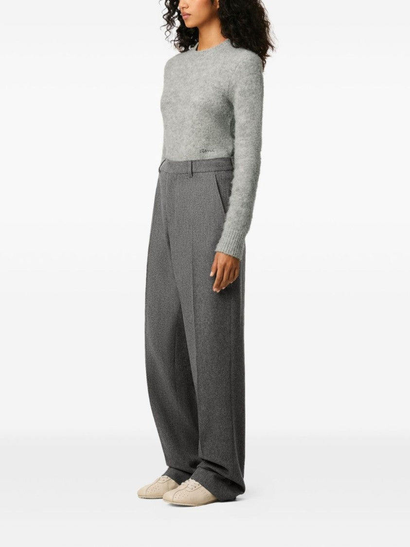 Ami Wide Wool Trousers