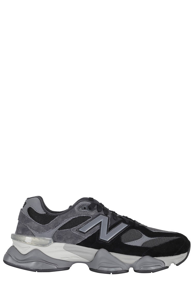 New Balance Black Lifestyle U9060 Lateral Logo Leather Rubber Sneakers