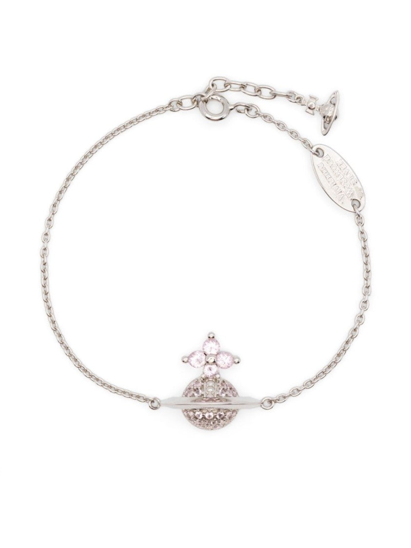 Vivienne Westwood Silver-Tone Bracelet With Signature Orb Plaque