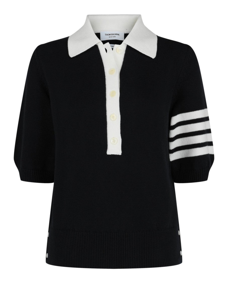 Thom Browne Cotton 4-Bar Hector Polo
