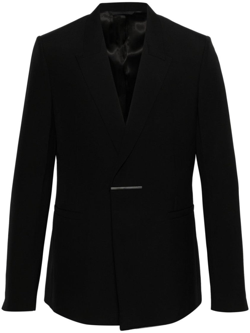 Givenchy Peak Lapel Black Wool Blazer