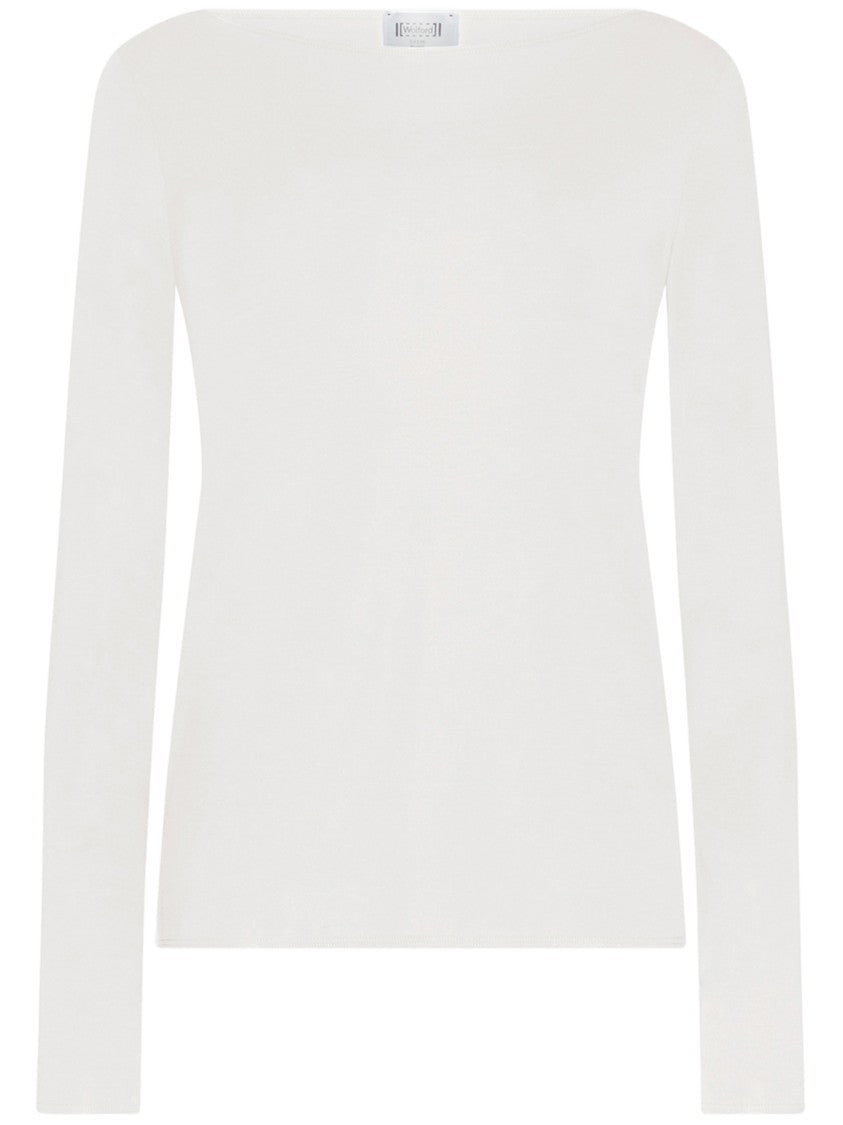 Wolford White Pure Top Long-Sleeve Seamless Top