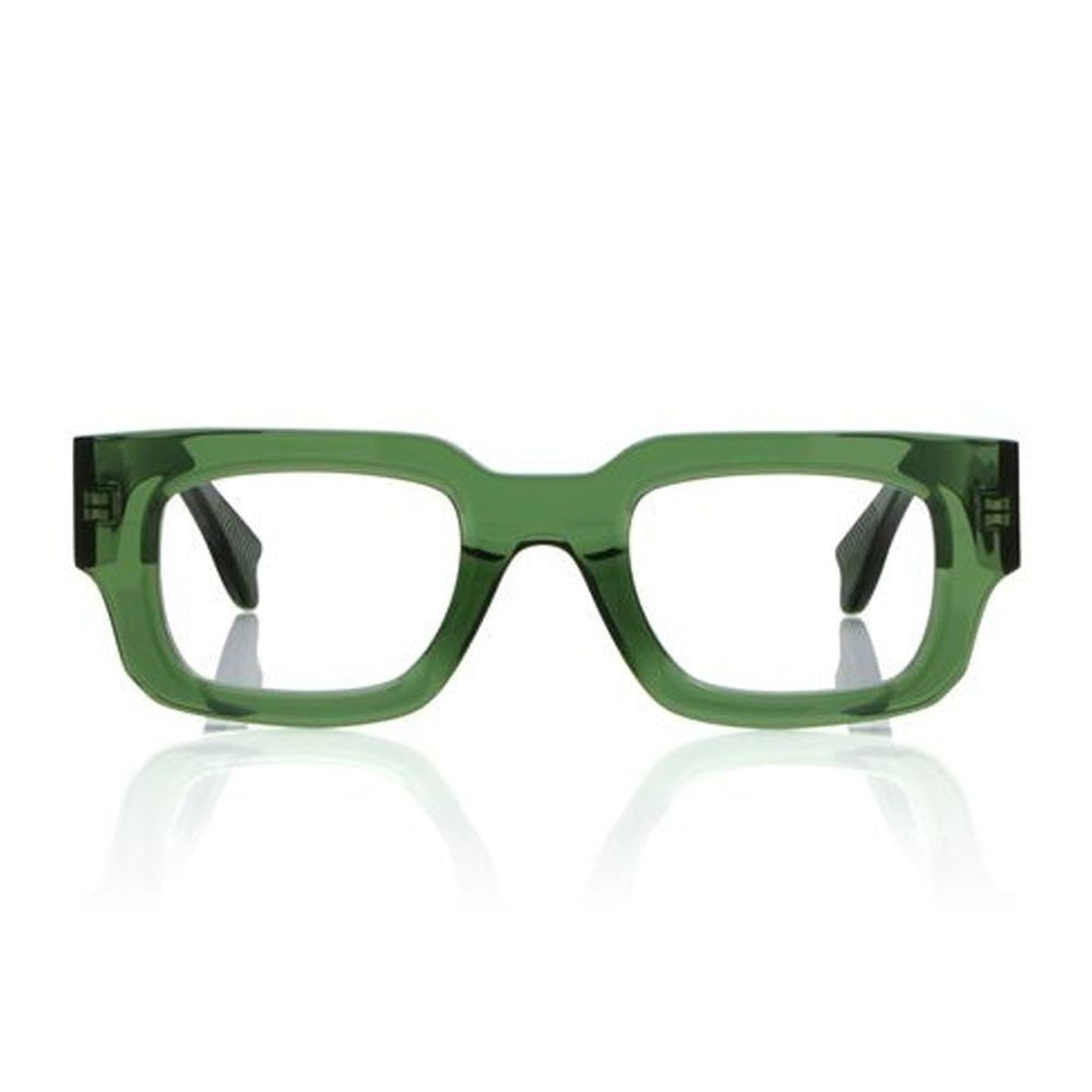 Monokol Concept Eyewear Mk263 Geometric Transparent Green Acetate Eyewear