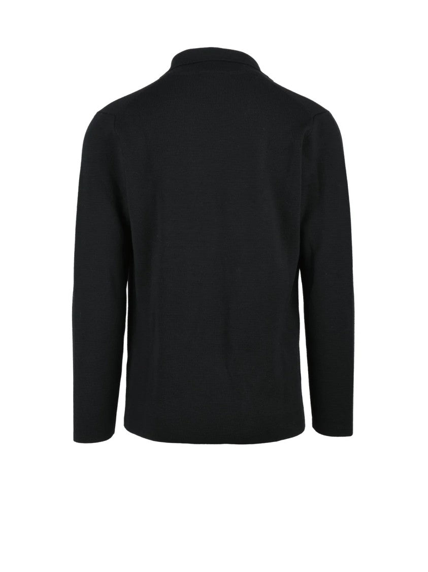 Filippo De Laurentiis Double-Breasted Knit Blazer In Extrafine Merino Wool