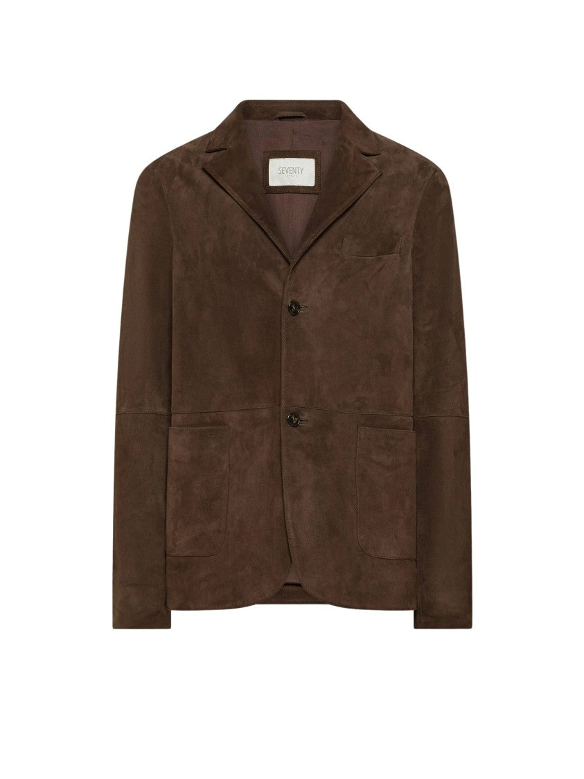 Seventy Venezia Single-Breasted Suede Notch Lapel Jacket
