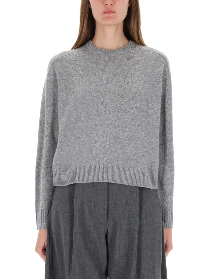 Theory Cropped Cashmere Ribbed Sweater