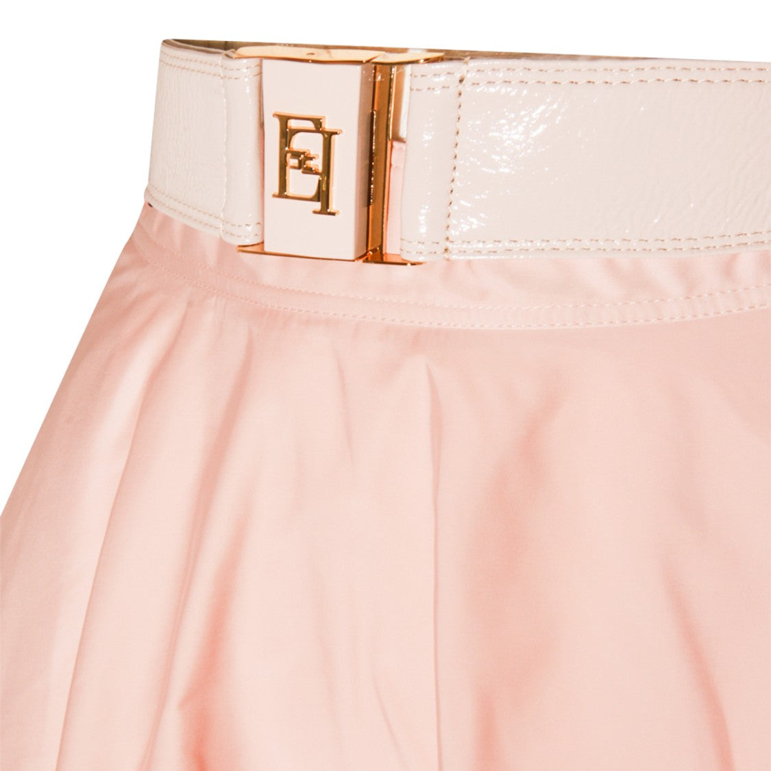 Elisabetta Franchi Midi-Length Nude Skirt