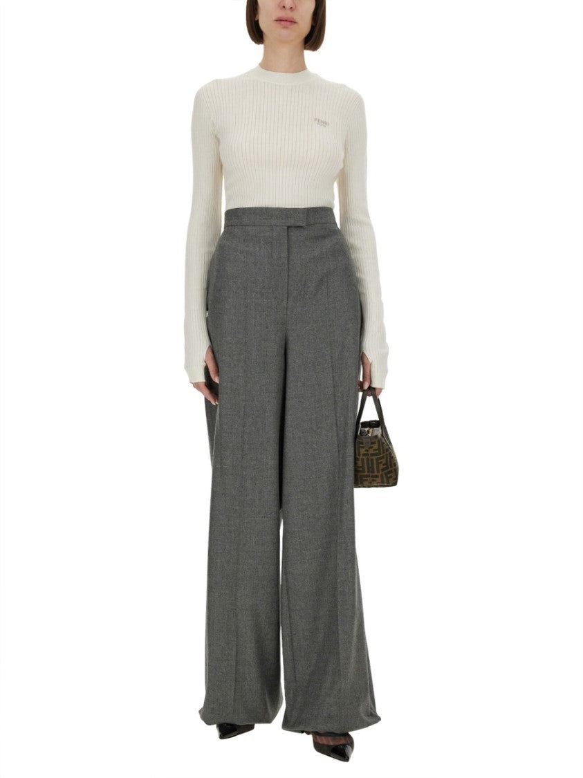 Fendi Wool And Silk Sweater