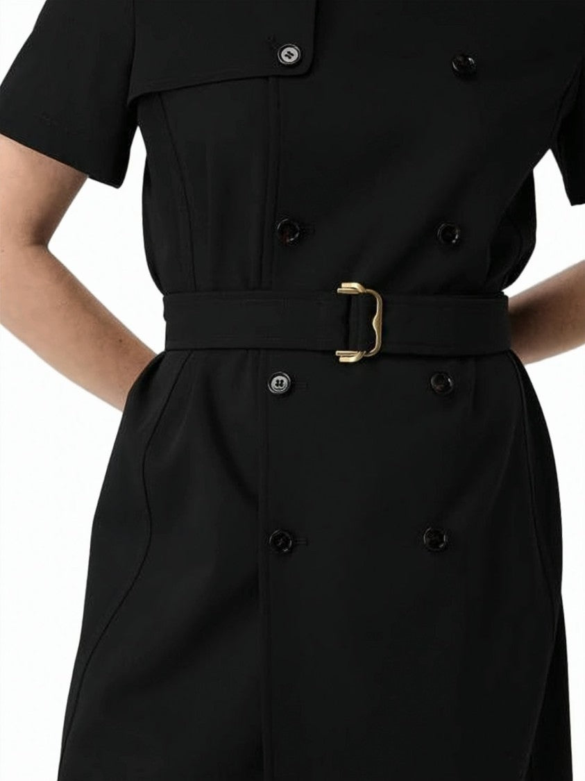 Burberry Tailored Black Midi Dress