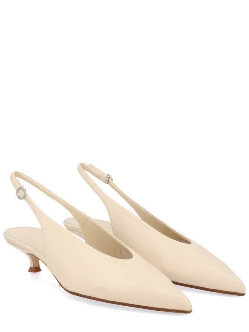 Aeydē Slingback Pointed Toe Kitten Pumps